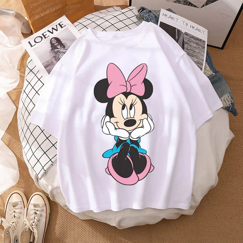 Disney Mickey And Friends Minnie Mouse Leopard Bow Portrait Woman Summer Cartoon T-Shirt Short Sleeve Teen Tops
Disney Mickey And Friends Minnie Mouse Leopard Bow Portrait Woman Summer Cartoon T-Shirt Short Sleeve Teen Tops