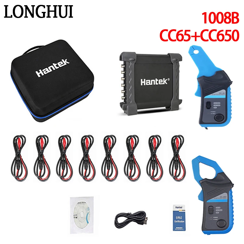 Hantek 1008B Automotive Oscilloscope/DAQ/Programmable Generator Automotive Diagnostic Equipment 8 Channels USB Oscilloscope Tool
Hantek 1008B Automotive Oscilloscope/DAQ/Programmable Generator Automotive Diagnostic Equipment 8 Channels USB Oscilloscope Tool