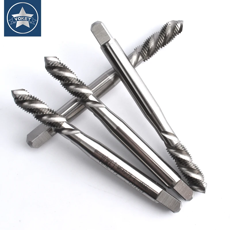 HSSE Left Hand Fine Thread Spiral Fluted tap M3 M4 M5 M6 M7 M8 M9 M10 M12 X0.35L X0.5L X0.75L X1L X1.25L X1.5L Screw Thread Taps
HSSE Left Hand Fine Thread Spiral Fluted tap M3 M4 M5 M6 M7 M8 M9 M10 M12 X0.35L X0.5L X0.75L X1L X1.25L X1.5L Screw Thread Taps