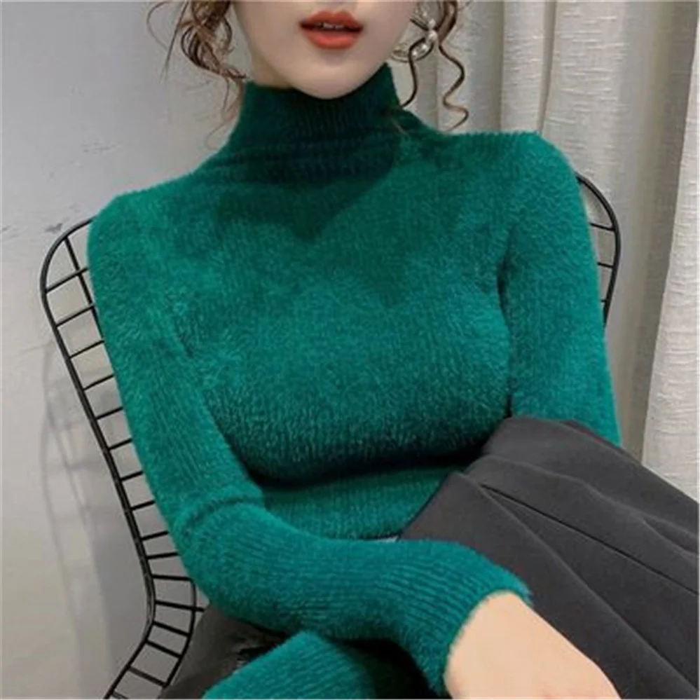 2022 Women Turtleneck Sweater Autumn Winter Slim Fit Pullover Long Sleeves Inner Wear korean Fashion lady basic tops ZY6326
2022 Women Turtleneck Sweater Autumn Winter Slim Fit Pullover Long Sleeves Inner Wear korean Fashion lady basic tops ZY6326