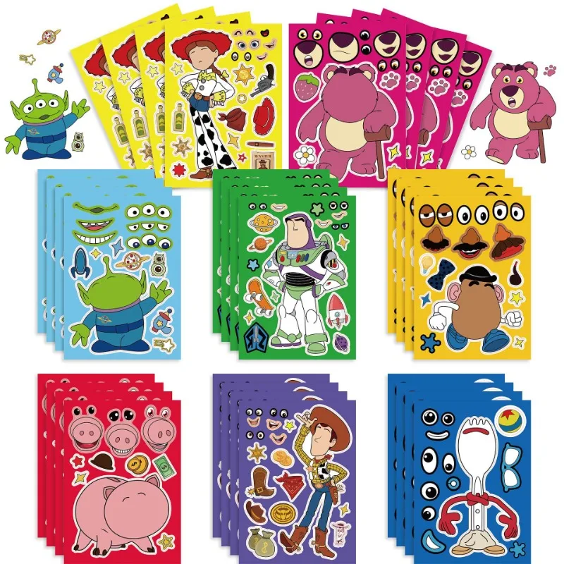 8pcs Disney Toy Story Buzz Lightyear DIY Puzzle Sticker Anime Parent-child Interactive Puzzle Puzzle DIY Face Sticker Sticker
8pcs Disney Toy Story Buzz Lightyear DIY Puzzle Sticker Anime Parent-child Interactive Puzzle Puzzle DIY Face Sticker Sticker