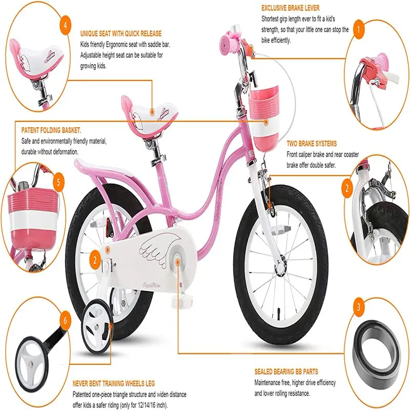 Bicycle Fantastic 14 Girl's Pink Bicycle with Training Wheels and Basket for Endless Enjoyment.
Bicycle Fantastic 14 Girl's Pink Bicycle with Training Wheels and Basket for Endless Enjoyment.