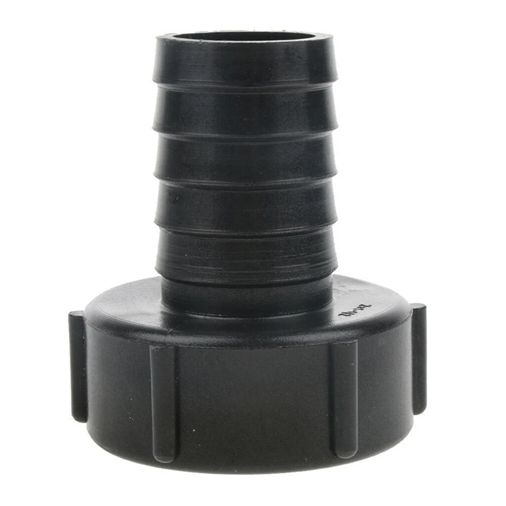 

1000L 38mm IBC Water Tank Garden Hose Adapter Plastic Screw Thread Tank Tap Connector Garden Water Connectors Fitting Tool Black