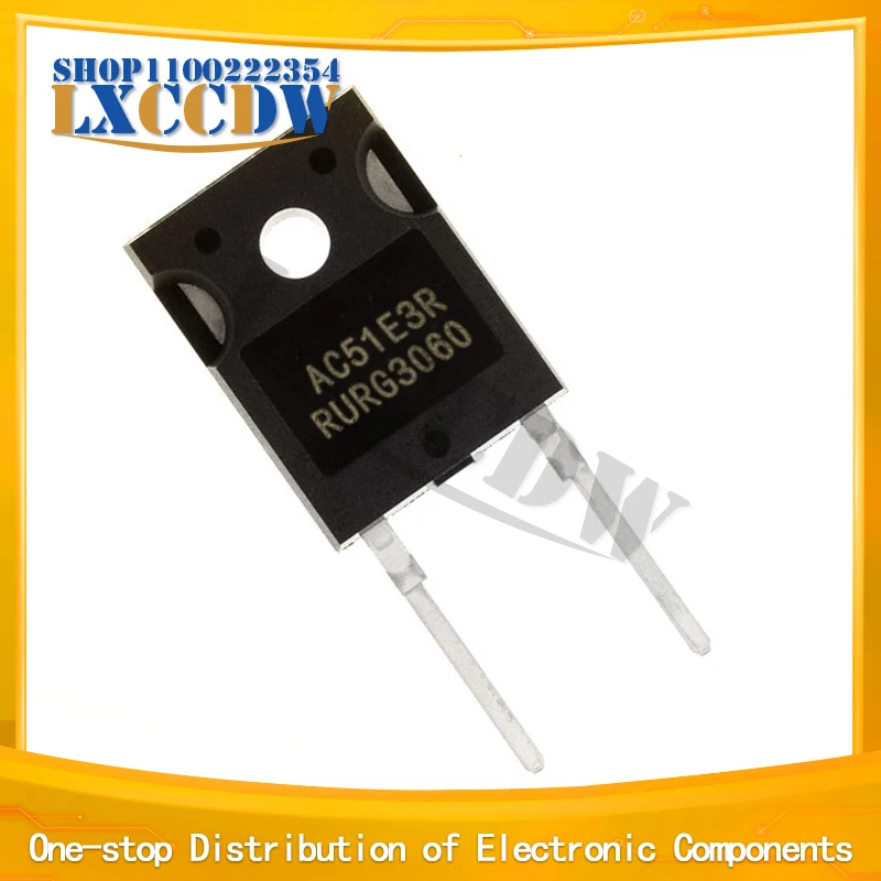 10 шт RURG3060 30A/600V TO-247-2 Диод Быстрого Восстановления
10 шт RURG3060 30A/600V TO-247-2 Диод Быстрого Восстановления