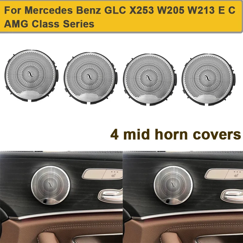 Крышки для автомобиля Mercedes Benz GLC X253 W205 W213 E C AMG Class Series4, крышки динамиков, серебристые крышки для динамиков, колонок
Крышки для автомобиля Mercedes Benz GLC X253 W205 W213 E C AMG Class Series4, крышки динамиков, серебристые крышки для динамиков, колонок