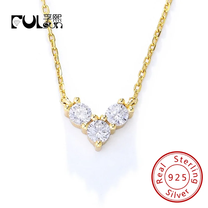 Cubic Zirconia Letter V S925 Silver jewelry fulsun Wholesale Ins Classic Geometric three stone chain Necklace
Cubic Zirconia Letter V S925 Silver jewelry fulsun Wholesale Ins Classic Geometric three stone chain Necklace