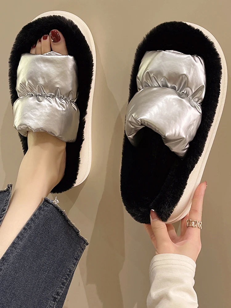 Shoes Plush Slippers For Adults Slides Fashion Slipers Women Platform Med Fur Flat Luxury 2022 Rubber with fur PU Short Fur Shoe
Shoes Plush Slippers For Adults Slides Fashion Slipers Women Platform Med Fur Flat Luxury 2022 Rubber with fur PU Short Fur Shoe