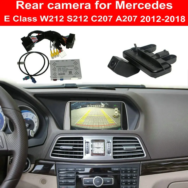 

Rear Camera For Mercedes Benz E Class W212 E260 E300 Front View Backup Parking Guidance Reverse Interface CAM with Trunk Handle