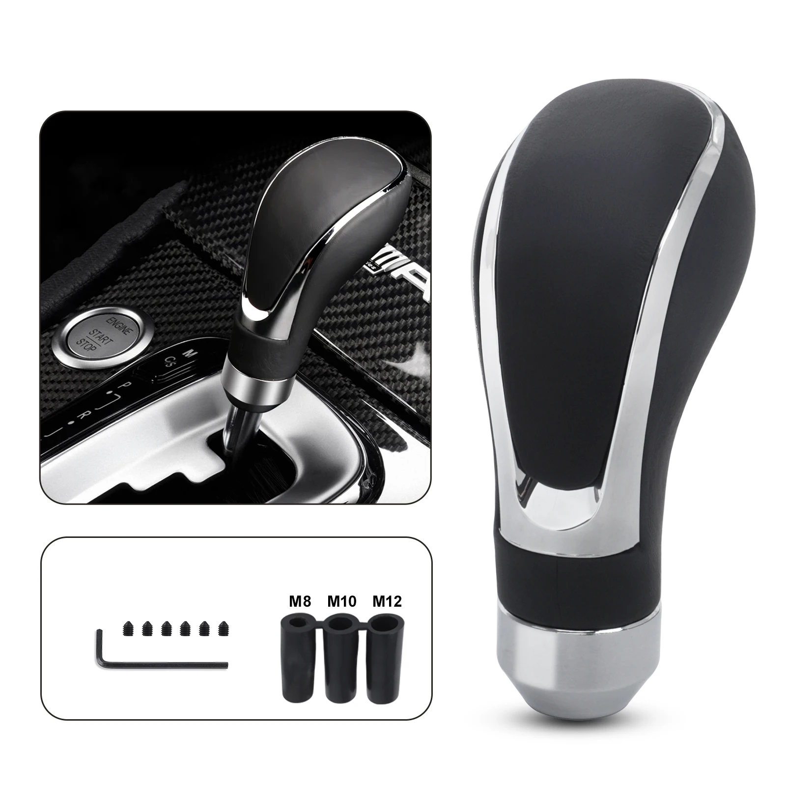 Automobile Leather Universal Gear Shift Knob M8 M10 M12 Automatic Gear Level Knob Manual Transmission Personality Shift Lever
Automobile Leather Universal Gear Shift Knob M8 M10 M12 Automatic Gear Level Knob Manual Transmission Personality Shift Lever