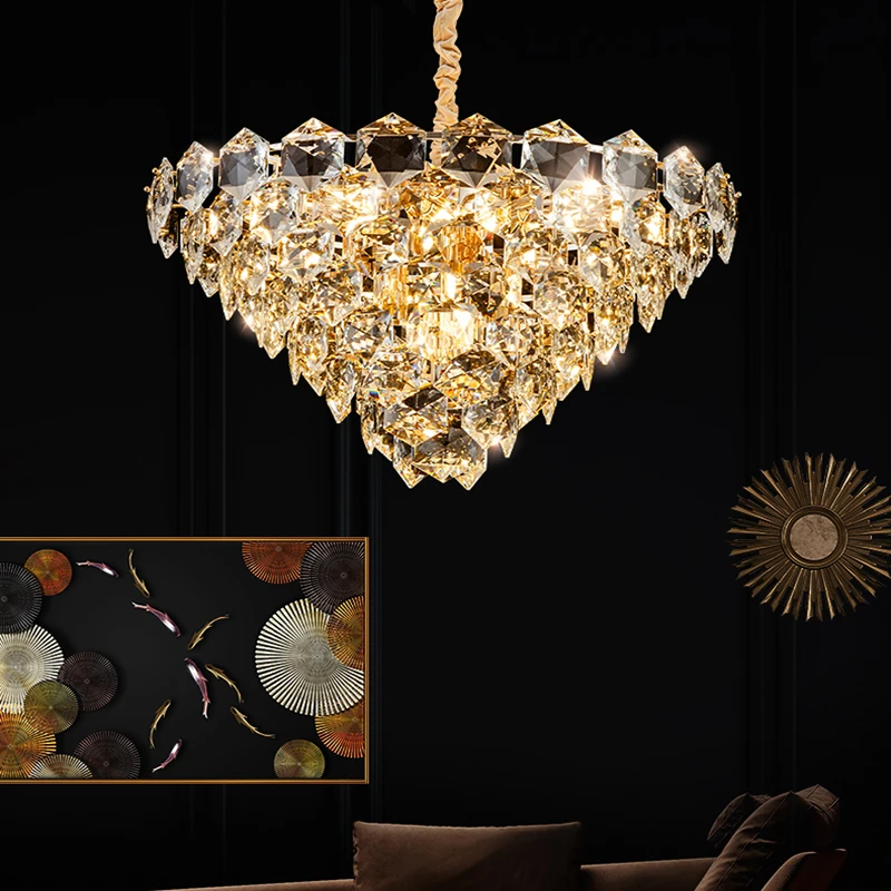 Modern Luxury Crystal Led Pendant Lights Living Dining Room Decor Led Pendant Lamp Gold Metal Hanging Light Fixtures Luminaire
Modern Luxury Crystal Led Pendant Lights Living Dining Room Decor Led Pendant Lamp Gold Metal Hanging Light Fixtures Luminaire
