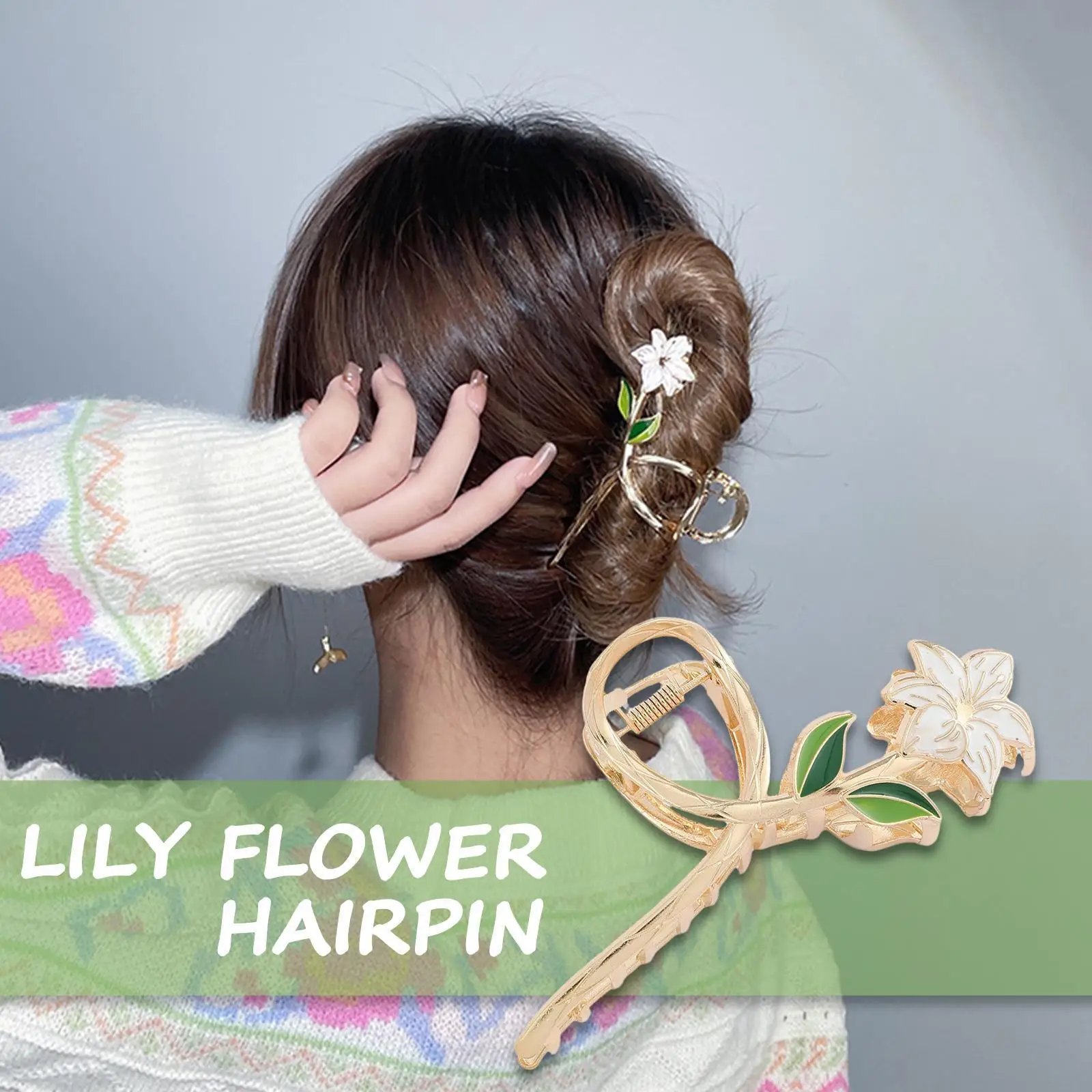 New Lily Flower Hairpin Crystal Hair Claws Flower Clip Hairpin Sweet Elegant Flowers Hair Clips Barrette Crab Headband Clip
New Lily Flower Hairpin Crystal Hair Claws Flower Clip Hairpin Sweet Elegant Flowers Hair Clips Barrette Crab Headband Clip