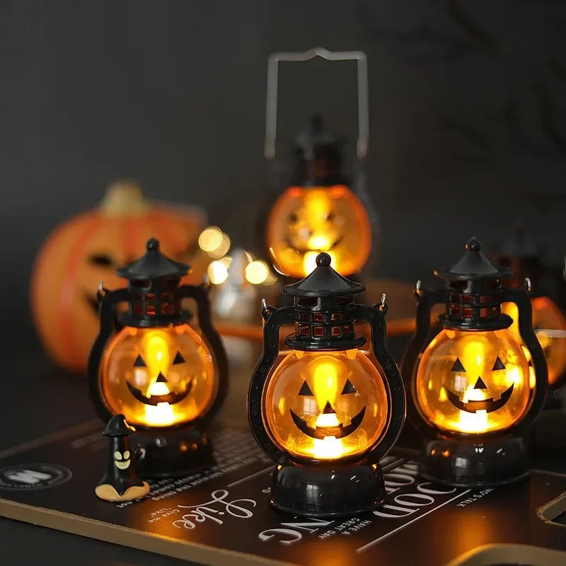 Retro Small Oil Lamp Halloween Hanging Pumpkin Lantern Light LED Ghost Lamp Candle Light Halloween Party Home Decor Horror Props
Retro Small Oil Lamp Halloween Hanging Pumpkin Lantern Light LED Ghost Lamp Candle Light Halloween Party Home Decor Horror Props