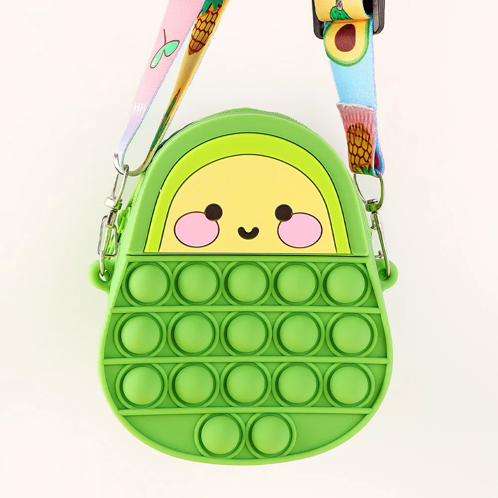 Cute Avocado Bag Wallet Fidget Toys Rainbow Push Bubble Simple Relive Stress Toy Children Sensory Game Backpack For Ladies Girls
Cute Avocado Bag Wallet Fidget Toys Rainbow Push Bubble Simple Relive Stress Toy Children Sensory Game Backpack For Ladies Girls