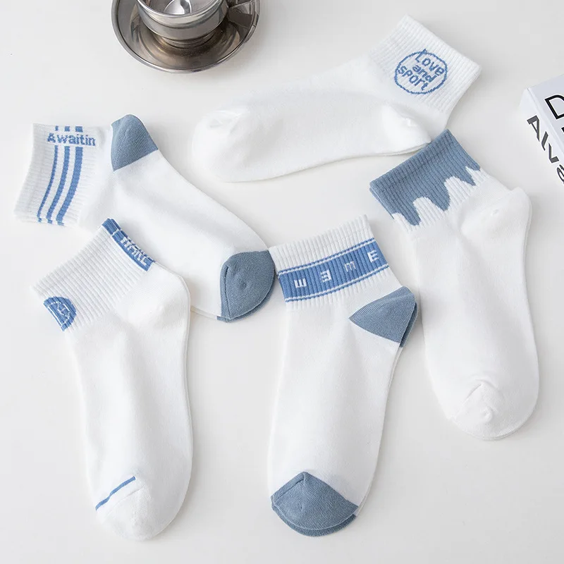 Splicing Woman Socks Movement Women Sock Fashion Printing Letter Cotton Boat Sox Couple Spring Summer Japanese Calcetines Hombre
Splicing Woman Socks Movement Women Sock Fashion Printing Letter Cotton Boat Sox Couple Spring Summer Japanese Calcetines Hombre