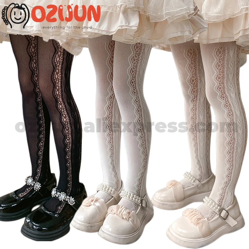 Vintage Summer 3-12 Years Kids Girl Lolita Style Side Heart Lace Hollow Pattern Fishnet White Nylon Tights Sheer Pantyhose
Vintage Summer 3-12 Years Kids Girl Lolita Style Side Heart Lace Hollow Pattern Fishnet White Nylon Tights Sheer Pantyhose