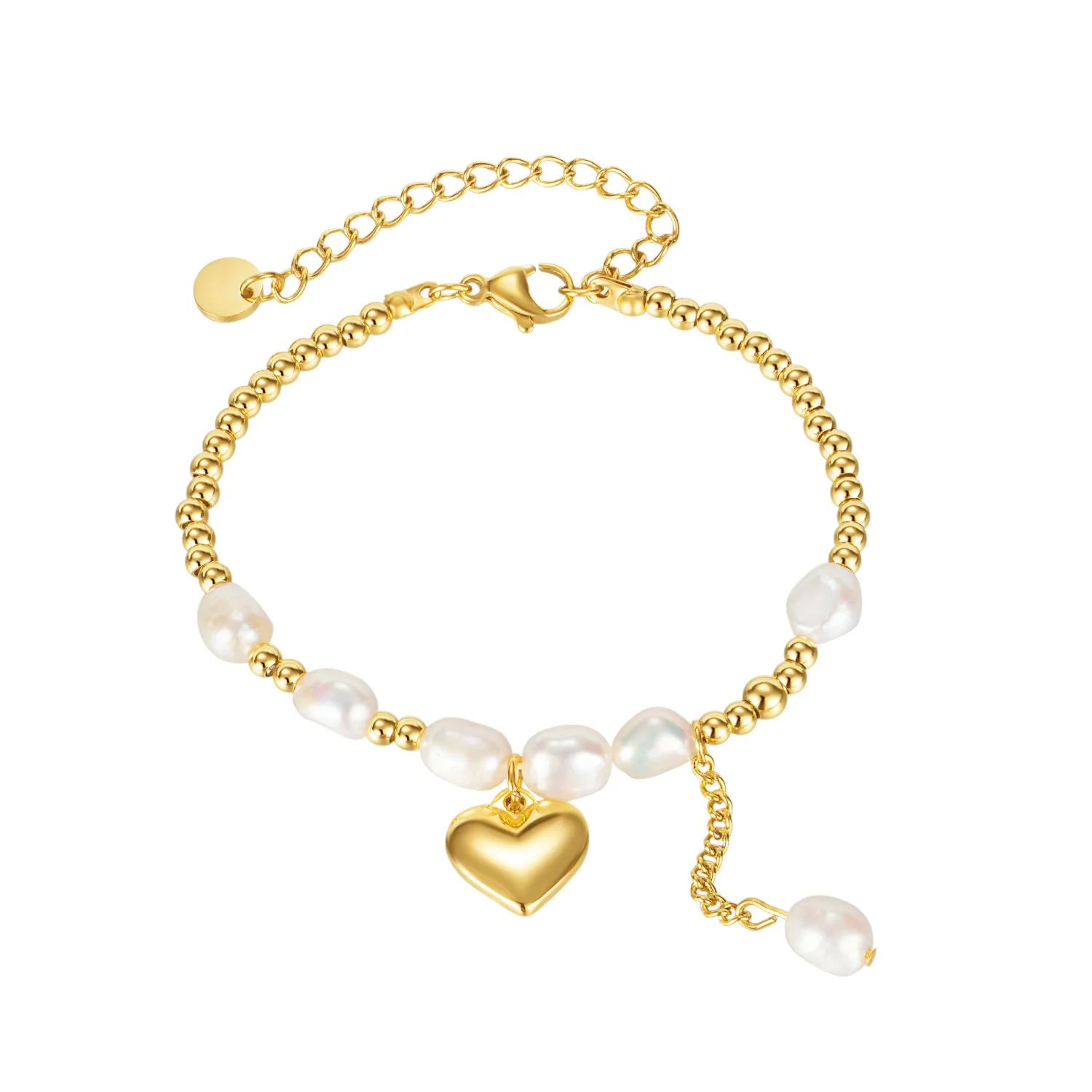 Wholesale Gold Color Heart Bracelet for Women Pearl Adjustable Bead Chain Bracelet Jewelry
Wholesale Gold Color Heart Bracelet for Women Pearl Adjustable Bead Chain Bracelet Jewelry