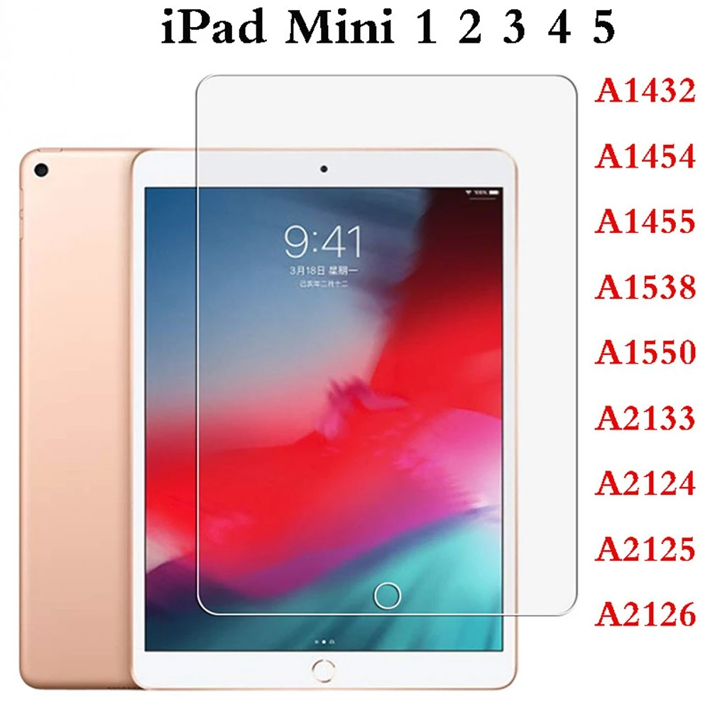 2PC Tempered Film For iPad Mini 1 2 3 4 5 7.9' Full Coverage Screen Protector Glass For Apple iPad A1432 A1489 A1599 A1538 A2133
2PC Tempered Film For iPad Mini 1 2 3 4 5 7.9' Full Coverage Screen Protector Glass For Apple iPad A1432 A1489 A1599 A1538 A2133