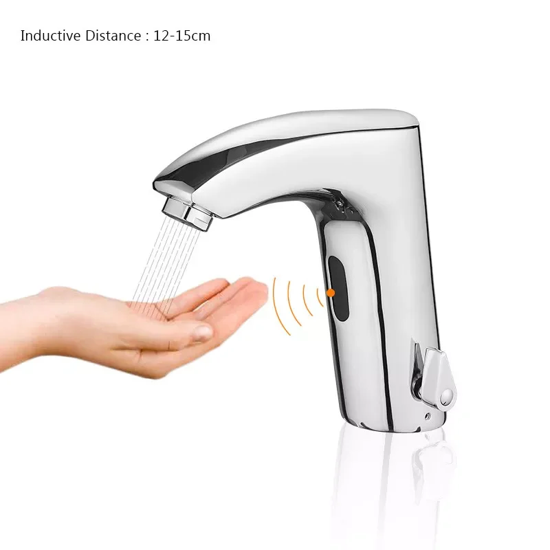 Bathroom Faucet Electric Automatic Sensor Faucet Touchless Kitchen Sink Basin Battery Power Hot And Cold Water Mixer Taps 8024
Bathroom Faucet Electric Automatic Sensor Faucet Touchless Kitchen Sink Basin Battery Power Hot And Cold Water Mixer Taps 8024