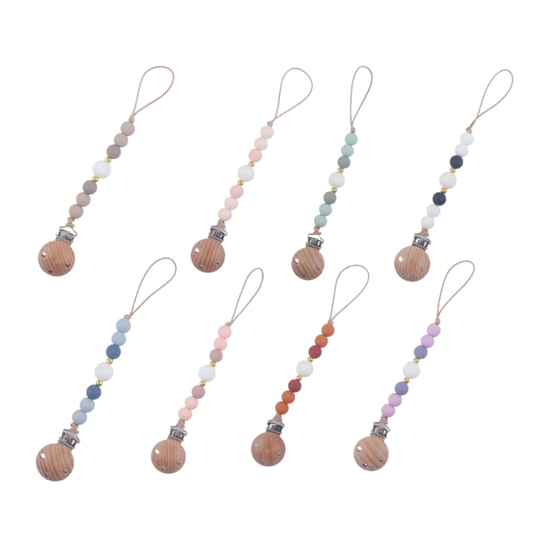 Baby Soother Clip Anti-drop Pacifier Chain Silicone Teething Bead Nipple Holder GXMB
Baby Soother Clip Anti-drop Pacifier Chain Silicone Teething Bead Nipple Holder GXMB