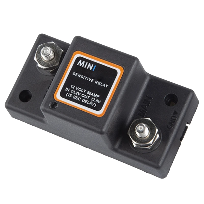 Universal 12V 50A Dual Battery Isolator for ATV UTV Boat Voltage Sensitive Relay Black for Smart Battery Isolator
Universal 12V 50A Dual Battery Isolator for ATV UTV Boat Voltage Sensitive Relay Black for Smart Battery Isolator