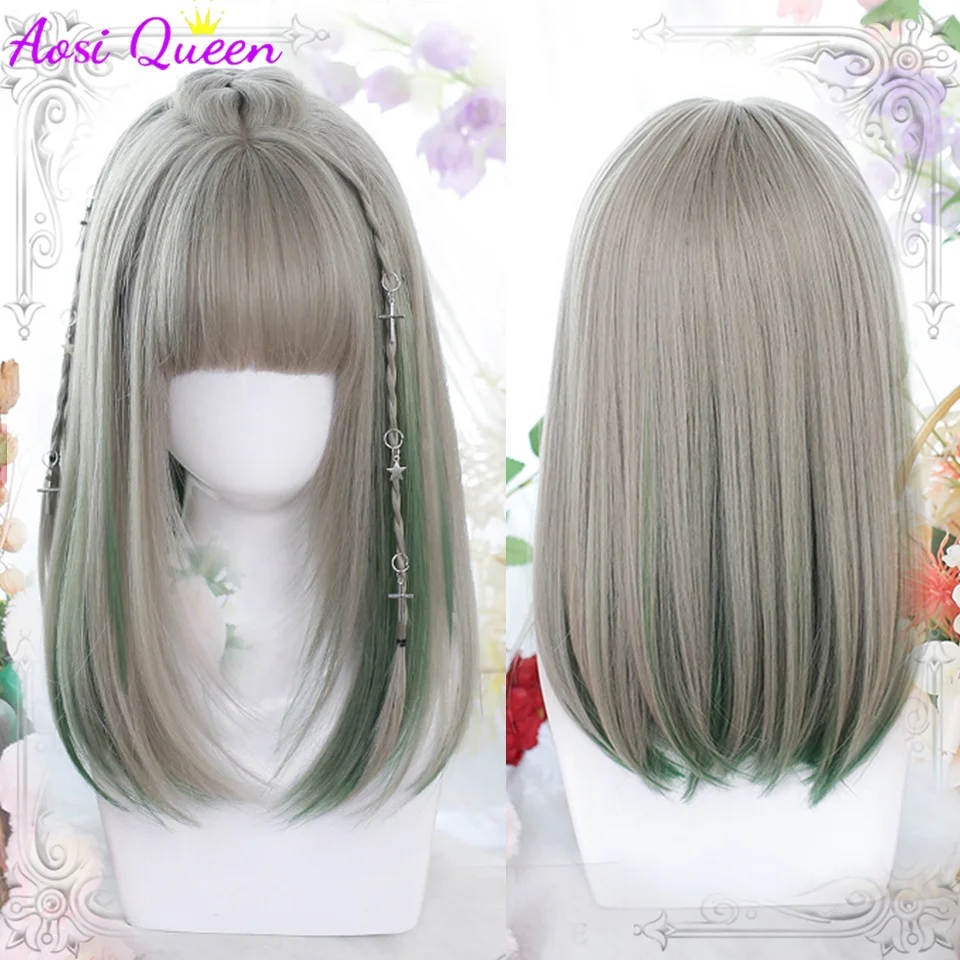 AS Long straight hair Blonde Hair Highlights Synthetic Blend Wigs With Fluffy Bangs For Women's Daily Wear Four Season
AS Long straight hair Blonde Hair Highlights Synthetic Blend Wigs With Fluffy Bangs For Women's Daily Wear Four Season