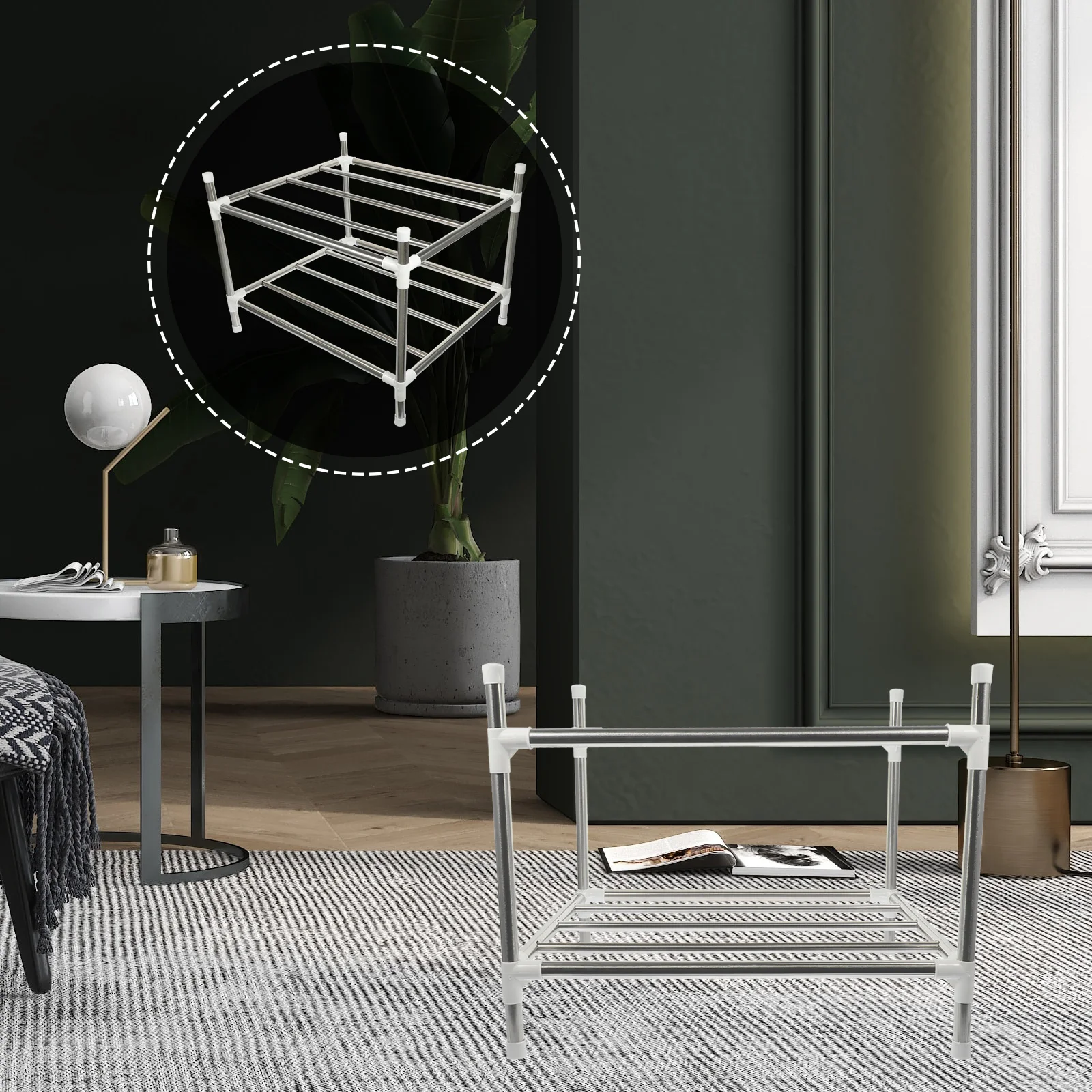 Household Durable Wear Resistant Stainless Steel Pan Rack Pan Organizer Pot Organizer Pot Rack for Pot Home Kitchen Restaurant
Household Durable Wear Resistant Stainless Steel Pan Rack Pan Organizer Pot Organizer Pot Rack for Pot Home Kitchen Restaurant