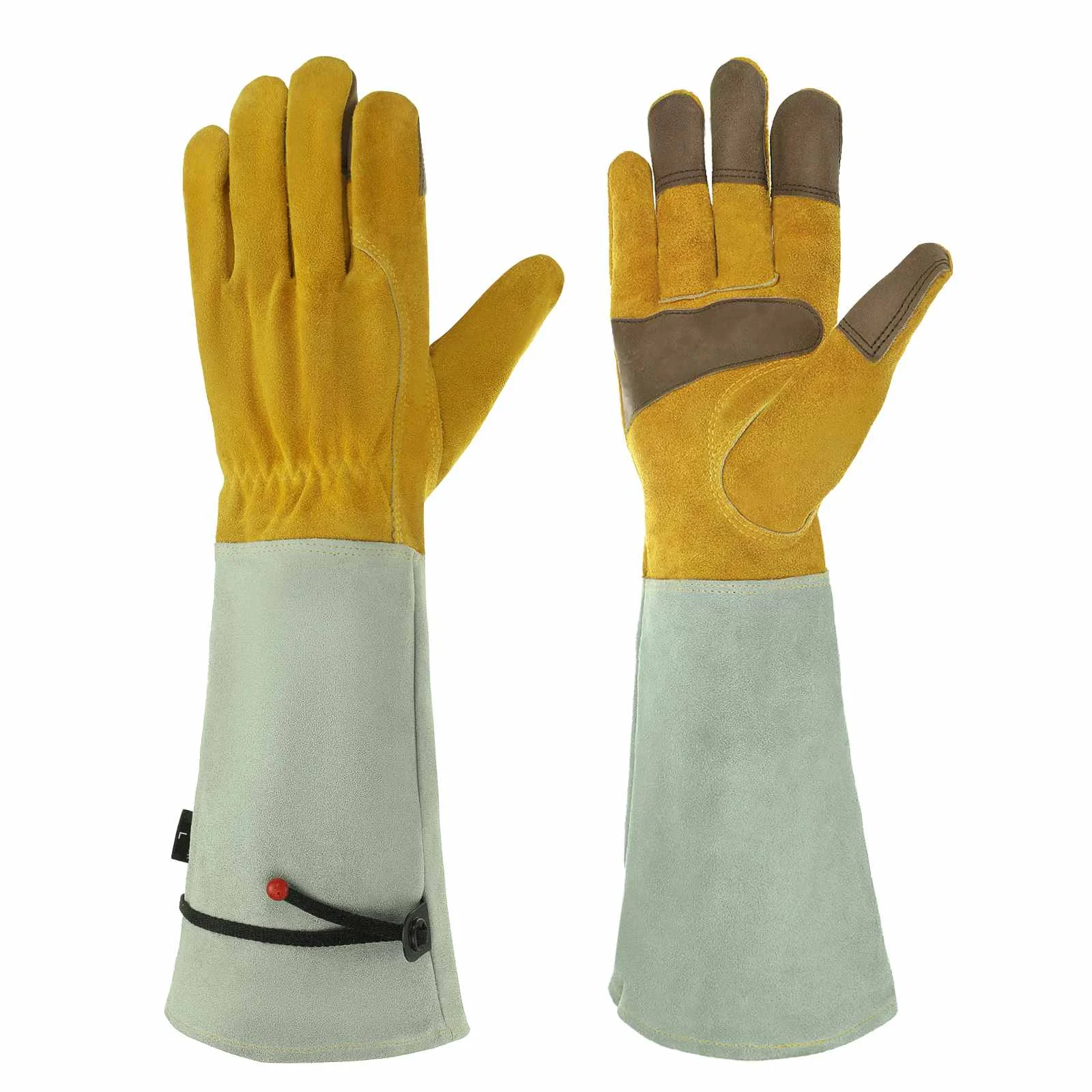 1 Pair Leather Breathable Gauntlet Gloves Rose Pruning Long Sleeve Gloves for Men and Women Best Gardening Glove Garden Gifts
1 Pair Leather Breathable Gauntlet Gloves Rose Pruning Long Sleeve Gloves for Men and Women Best Gardening Glove Garden Gifts