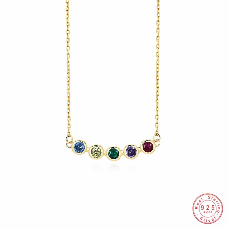 925 Sterling Silver Stacked Round Iridescent Zircons Pendant Necklace for Women Girl Fashion Simple Vintage Jewelry
925 Sterling Silver Stacked Round Iridescent Zircons Pendant Necklace for Women Girl Fashion Simple Vintage Jewelry