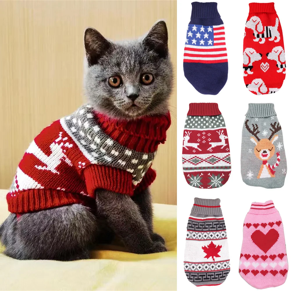 Cute Cat Sweater Costume Winter Warm Pet Clothes for Cats Katten Sphynx Pullover Mascotas Clothing Gatos Products for Animals
Cute Cat Sweater Costume Winter Warm Pet Clothes for Cats Katten Sphynx Pullover Mascotas Clothing Gatos Products for Animals