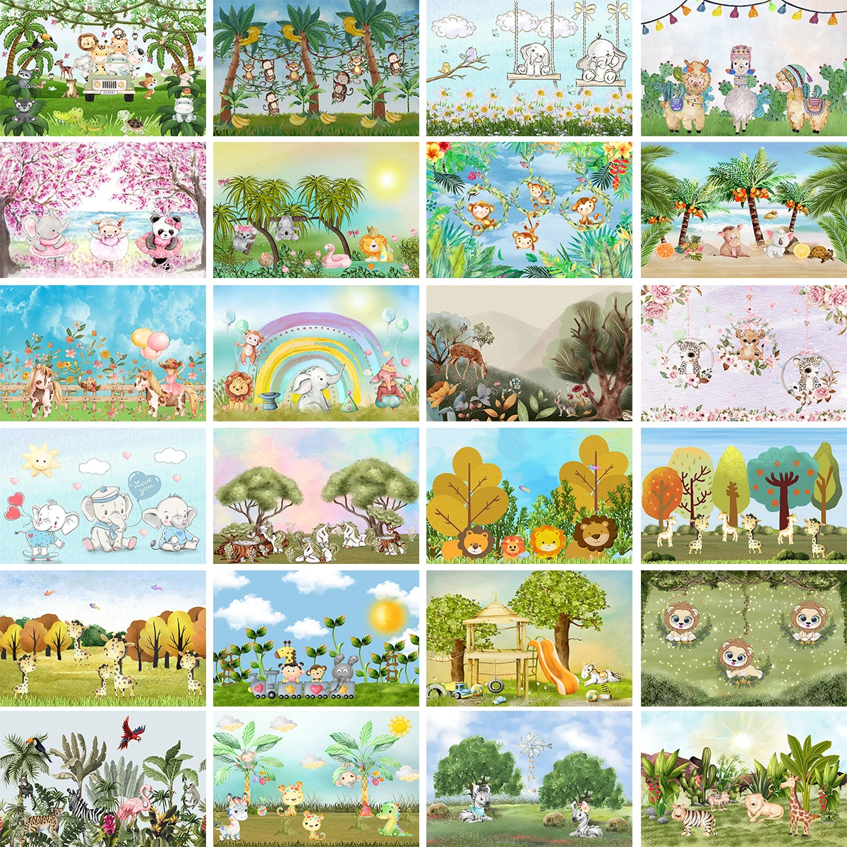 Woodland Safari Jungle Animals Background Newborn Kids Portrait Photo Lions Panda Elepant Forest Wall Backdrop Props
Woodland Safari Jungle Animals Background Newborn Kids Portrait Photo Lions Panda Elepant Forest Wall Backdrop Props