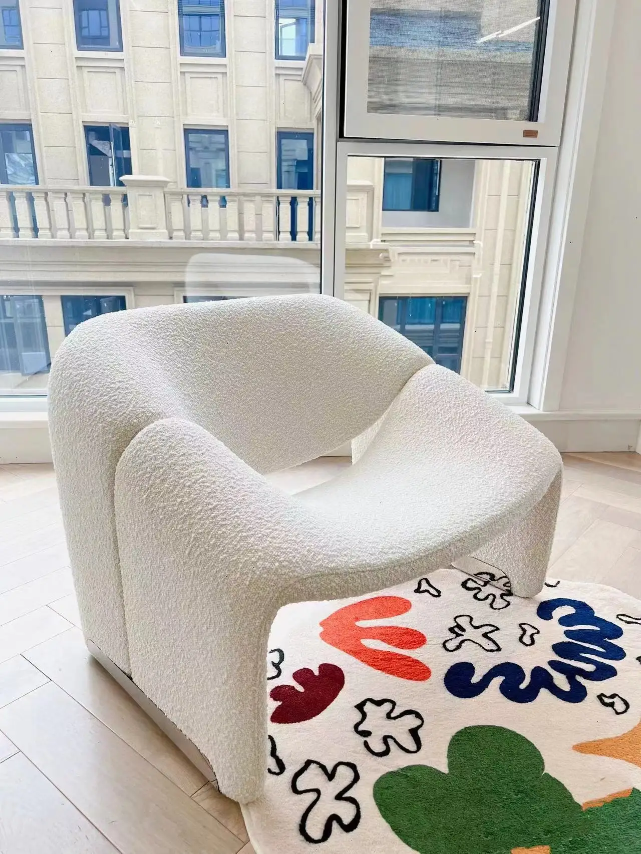 

Кресла для отдыха в скандинавском стиле, кресло для одного человека в гостиную, дизайнерское Кресло со смайликом, диван, домашняя мебель