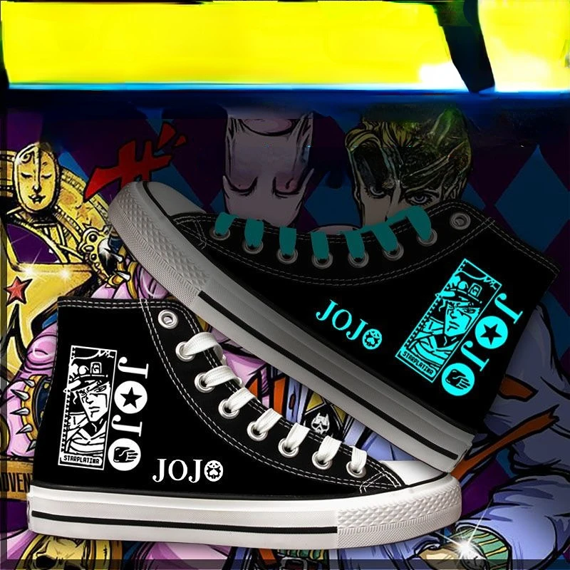 JoJo's Bizarre Adventure Canvas Shoes Anime Sneakers Casual Cosplay Costume High Top Kawaii Shoes Y2k JOJO Accessories
JoJo's Bizarre Adventure Canvas Shoes Anime Sneakers Casual Cosplay Costume High Top Kawaii Shoes Y2k JOJO Accessories