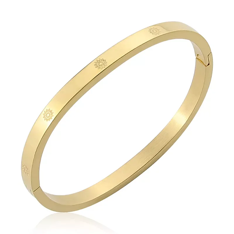 Best-Selling Jewelry Sun Graphics Stainless Steel Bracelets Parent-Child Series Love Bangle for Women Party Gifts Wholesale
Best-Selling Jewelry Sun Graphics Stainless Steel Bracelets Parent-Child Series Love Bangle for Women Party Gifts Wholesale