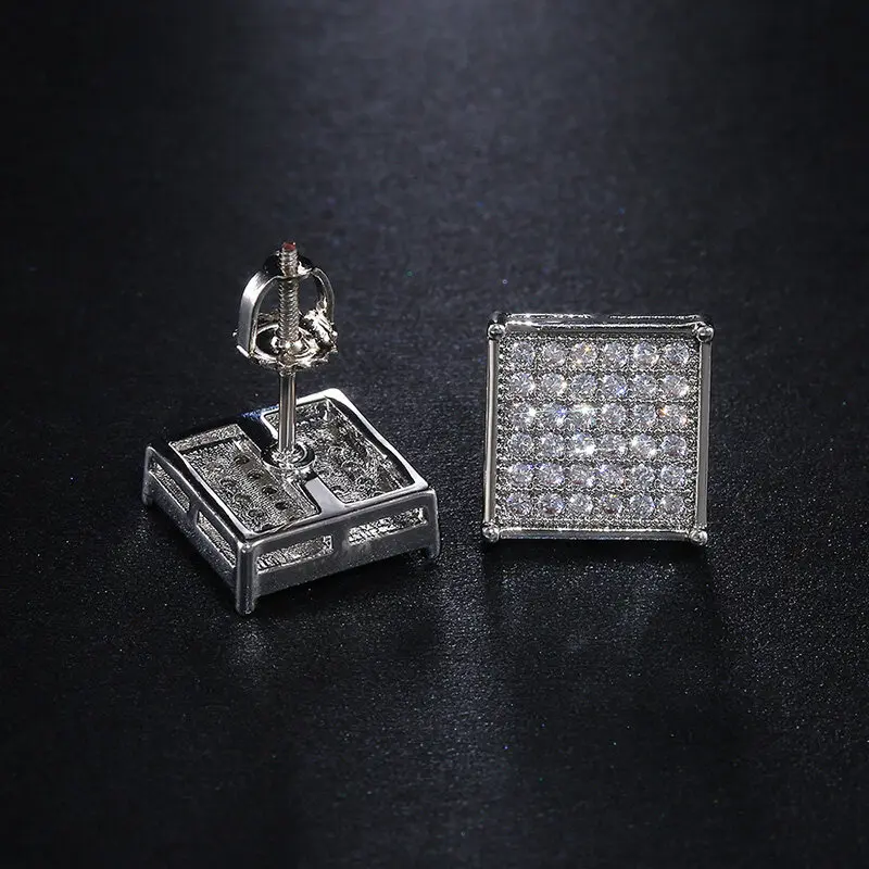 Classic Design Simple Square Inlaid Zircon Stud Earrings Men and Women Banquet Party Accessories Jewelry Gifts
Classic Design Simple Square Inlaid Zircon Stud Earrings Men and Women Banquet Party Accessories Jewelry Gifts