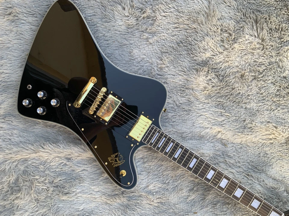 In stock Firebird guitar, black color guitar mahogang wood body and neck free shipping
In stock Firebird guitar, black color guitar mahogang wood body and neck free shipping