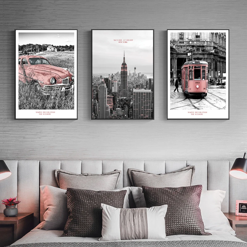 New York Bus Landscape Wall Art Canvas Painting Nordic Posters and Prints Wall Pictures for Living Room Home Decor No Frame
New York Bus Landscape Wall Art Canvas Painting Nordic Posters and Prints Wall Pictures for Living Room Home Decor No Frame
