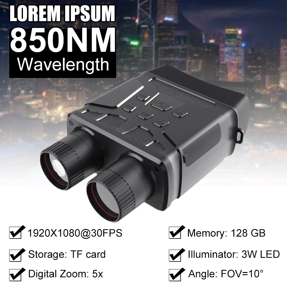 R6 850nm Nachtzicht Verrekijker Infrarood Hd Digitale Jacht Telescoop Camping Night Visions Apparaat Foto Video 300M Afstand
R6 850nm Nachtzicht Verrekijker Infrarood Hd Digitale Jacht Telescoop Camping Night Visions Apparaat Foto Video 300M Afstand