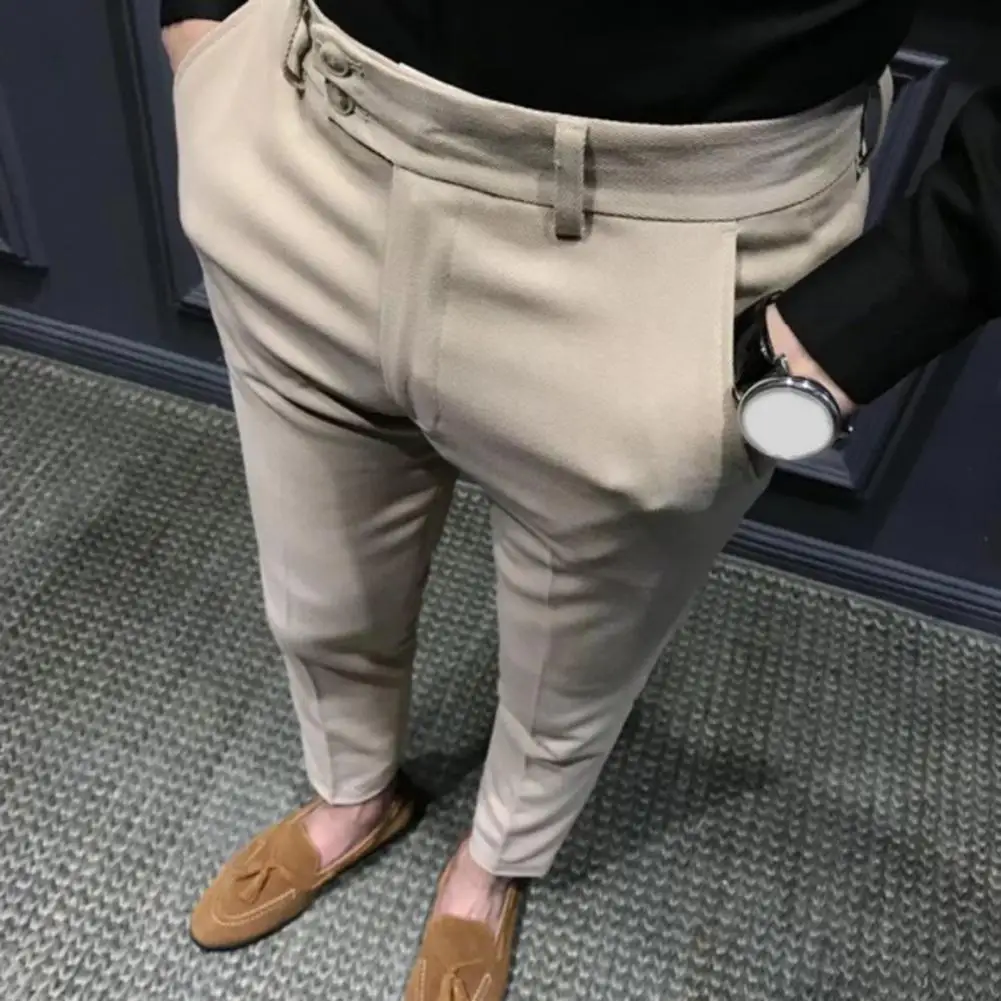 Fabulous Men Suit Pants Buttons Men Ninth Pants Young Style Straight Pattern Men Trousers Pockets
Fabulous Men Suit Pants Buttons Men Ninth Pants Young Style Straight Pattern Men Trousers Pockets
