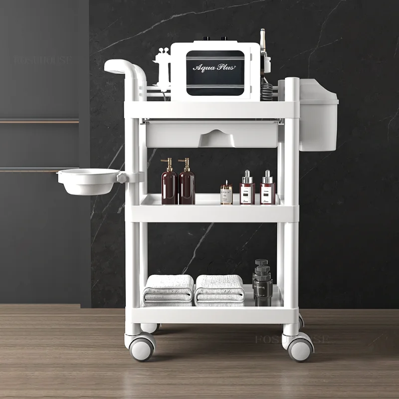 Beauty Salon Special Trolley Three-layer Tool Trolley Skin Management Beauty Cart Mobile Plastic Instrument Hand Push Tools Cart
Beauty Salon Special Trolley Three-layer Tool Trolley Skin Management Beauty Cart Mobile Plastic Instrument Hand Push Tools Cart