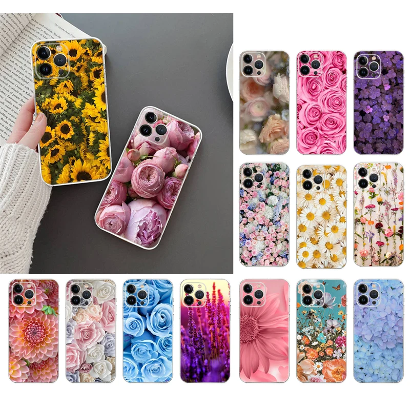 Phone Case For iphone 14 Pro Max 13 12 11 Pro Max XS XR X 12mini 7 8 Plus SE Flower Sunflower Daisy Peony Rose Case Funda
Phone Case For iphone 14 Pro Max 13 12 11 Pro Max XS XR X 12mini 7 8 Plus SE Flower Sunflower Daisy Peony Rose Case Funda