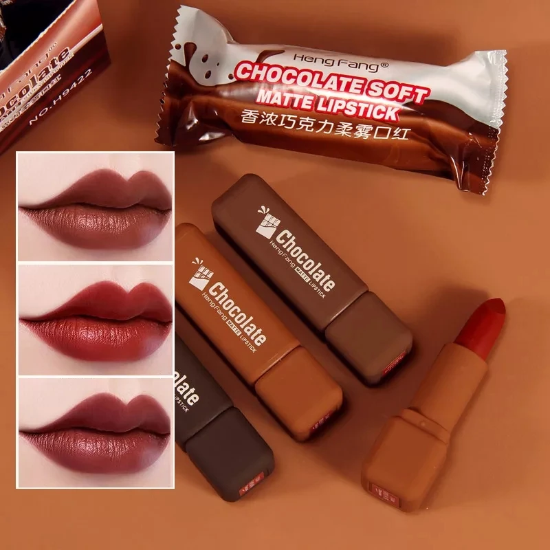 Hot Sale Soft Sticky Chocolate Matte Lipstick Velvet Long-lasting Moisturizing Creative Styling Everyday Dating Artifact Makeup
Hot Sale Soft Sticky Chocolate Matte Lipstick Velvet Long-lasting Moisturizing Creative Styling Everyday Dating Artifact Makeup