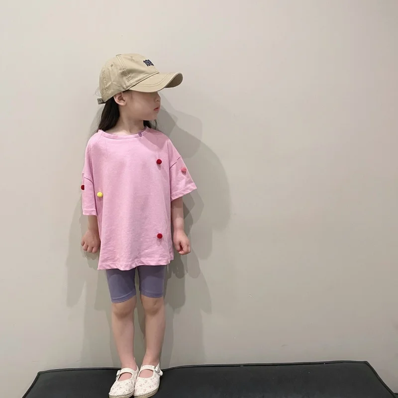 2022 Summer Baby Girls cute Chromosphere short sleeve T shirts children cotton loose Tops
2022 Summer Baby Girls cute Chromosphere short sleeve T shirts children cotton loose Tops
