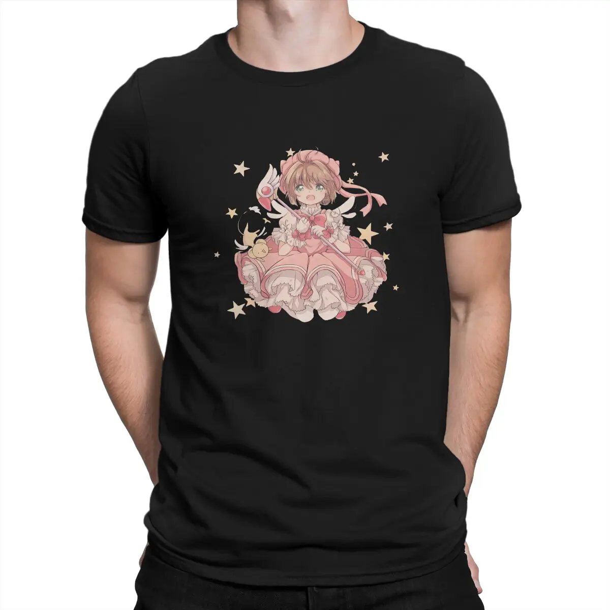 Kinomoto Pink Anime Card Captor Sakura Men T Shirt Fibre Gothic O-Neck TShirt Harajuku
Kinomoto Pink Anime Card Captor Sakura Men T Shirt Fibre Gothic O-Neck TShirt Harajuku