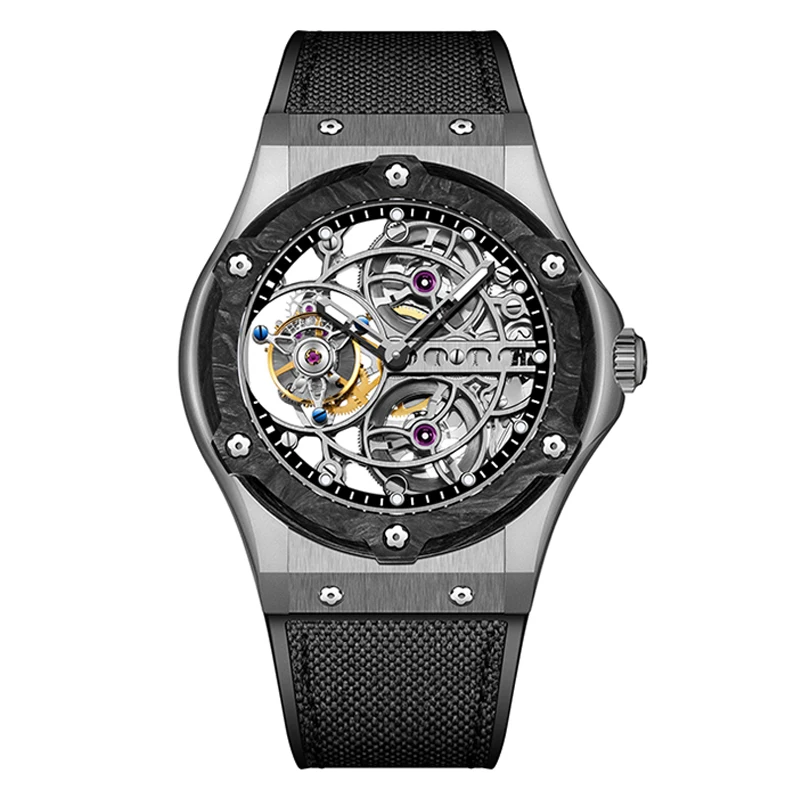 HAOFA Tourbillon Skeleton Watch Men Mechanical 9 o'clock Movement Sapphire Waterproof Wrist Watches Black Dial 1918 Double Drive
HAOFA Tourbillon Skeleton Watch Men Mechanical 9 o'clock Movement Sapphire Waterproof Wrist Watches Black Dial 1918 Double Drive