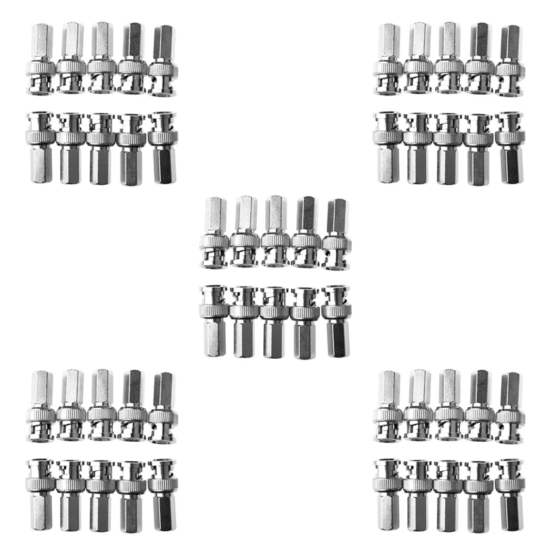50X Twist-On BNC Male Coax Connectors CCTV RG59
50X Twist-On BNC Male Coax Connectors CCTV RG59