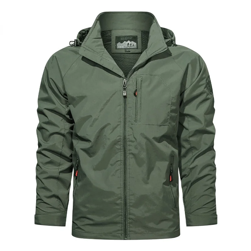 Men's Hooded Waterproof Jacket, Autumn Military Uniform, Shark Skin, Soft Shell, Outdoor Clothing, Fashion Windbreaker, Men's
Men's Hooded Waterproof Jacket, Autumn Military Uniform, Shark Skin, Soft Shell, Outdoor Clothing, Fashion Windbreaker, Men's