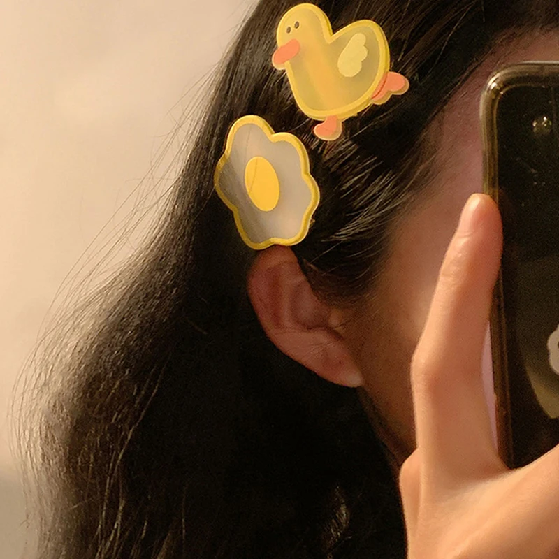 Korean Spring Cute Cartoon Plastic Yellow Egg Duck Hair Clip For Girl Children Kawaii Sweet Princess Hairpin Fashion Accessories
Korean Spring Cute Cartoon Plastic Yellow Egg Duck Hair Clip For Girl Children Kawaii Sweet Princess Hairpin Fashion Accessories