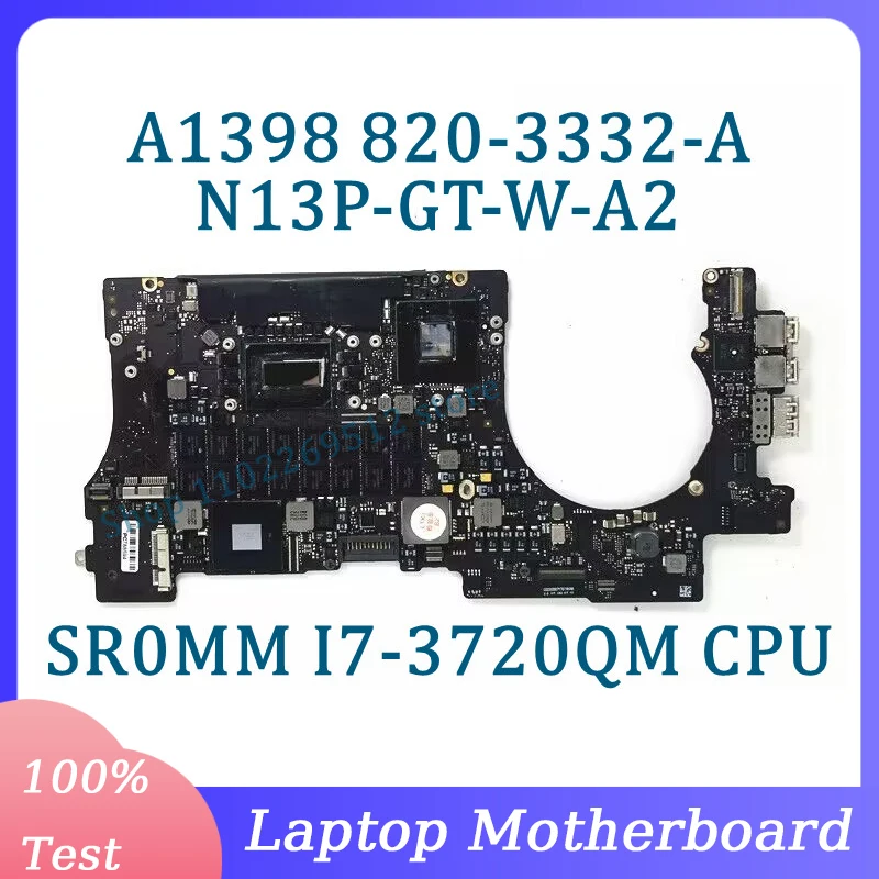 820-3332-A 2.6GHZ With SR0MM I7-3720QM CPU 16GB Mainboard For Apple A1398 Laptop Motherboard SLJ8C N13P-GT-W-A2 100%Working Well
820-3332-A 2.6GHZ With SR0MM I7-3720QM CPU 16GB Mainboard For Apple A1398 Laptop Motherboard SLJ8C N13P-GT-W-A2 100%Working Well