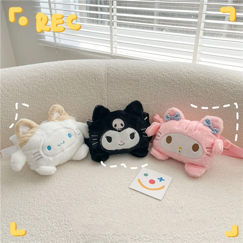 Kawaii Shoulder Bag Sanrio Mymelody Cinnamoroll Kuromi Handbag Cute Anime Plush Large Capacity Messenger Bag Girl Christmas Gift
Kawaii Shoulder Bag Sanrio Mymelody Cinnamoroll Kuromi Handbag Cute Anime Plush Large Capacity Messenger Bag Girl Christmas Gift