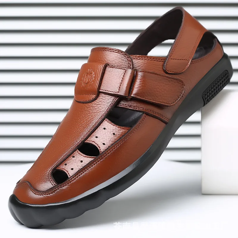 2022 Genuine Leather Men Shoes Summer New Large Size Men's Sandals Men Sandals Fashion Sandals Slippers Big Size 38-44
2022 Genuine Leather Men Shoes Summer New Large Size Men's Sandals Men Sandals Fashion Sandals Slippers Big Size 38-44